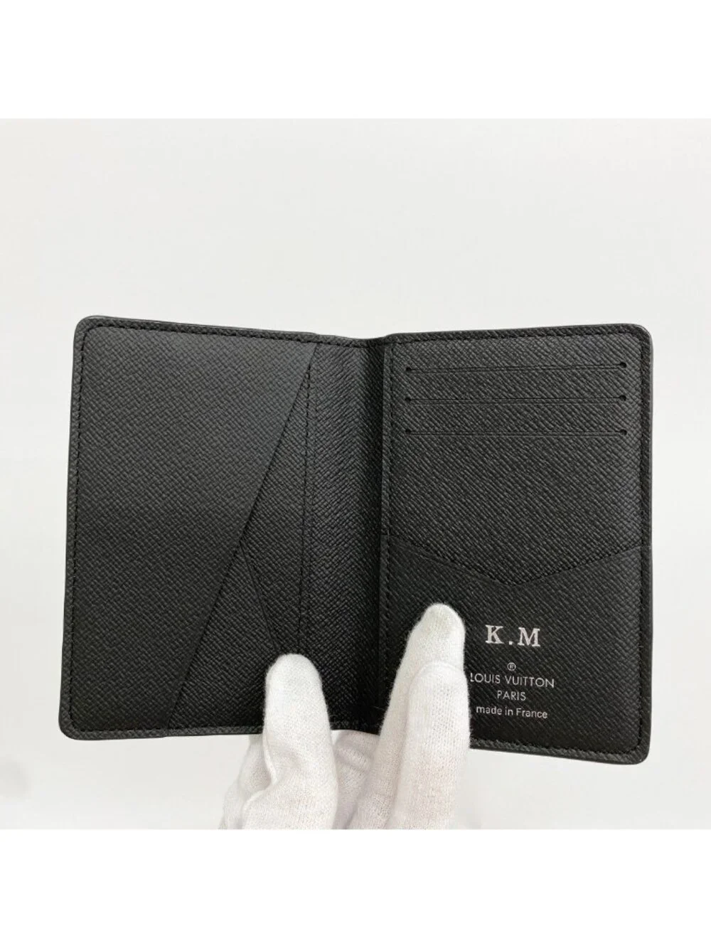Louis Vuitton Card Case Taiga Organizer de Poche Noir